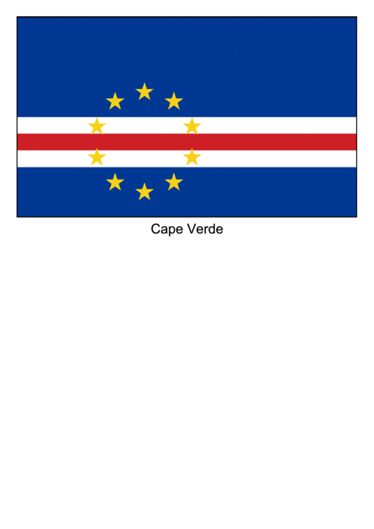 Cape Verde Flag Template