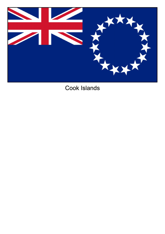 Cook Islands Flag Template