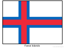 Faroe Islands Flag Template