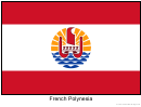 French Polynesia Flag Template