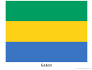 Gabon Flag Template
