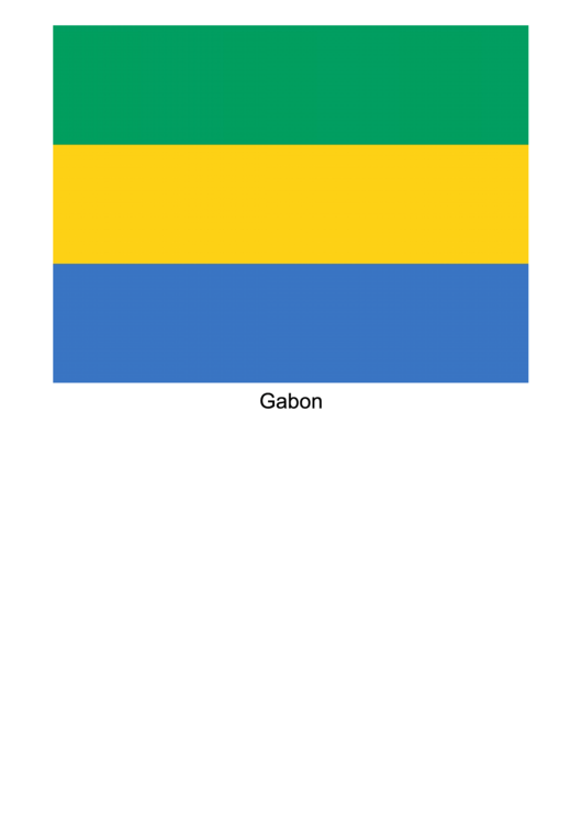 Gabon Flag Template