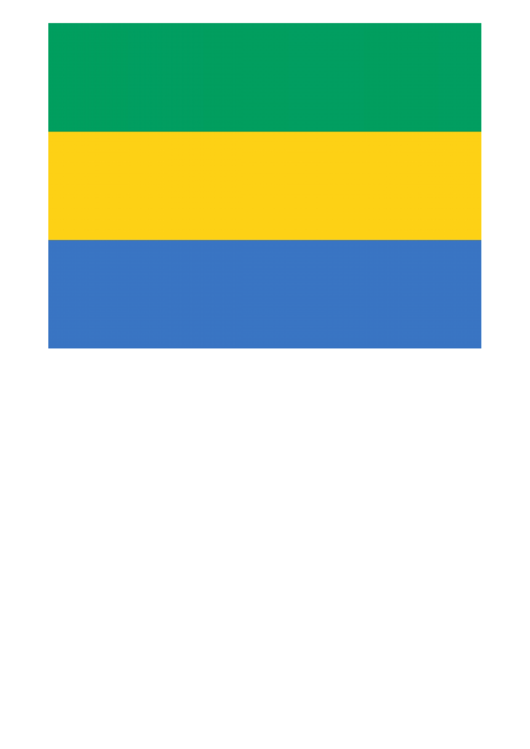 Gabon Flag Template