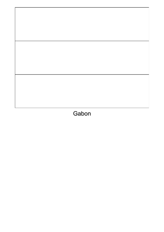 Gabon Flag Template