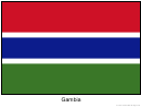Gambia Flag Template