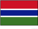 Gambia Flag Template