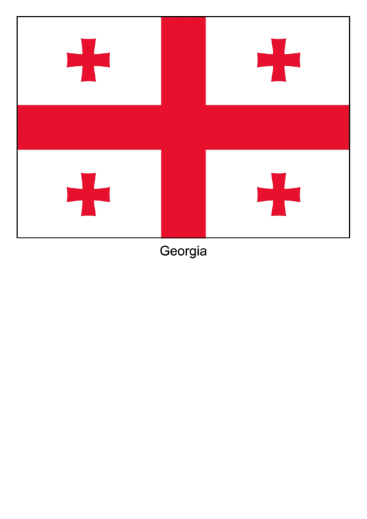 Georgia Flag Template