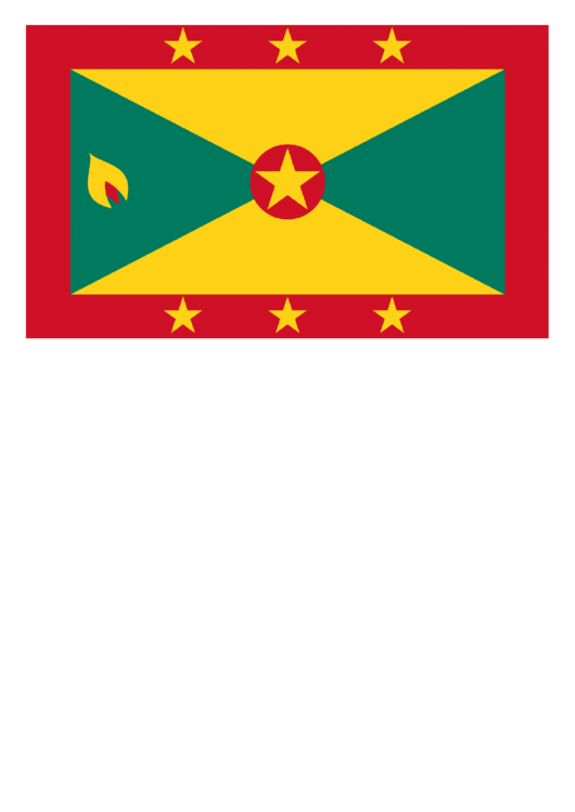Grenada Flag Template Printable pdf