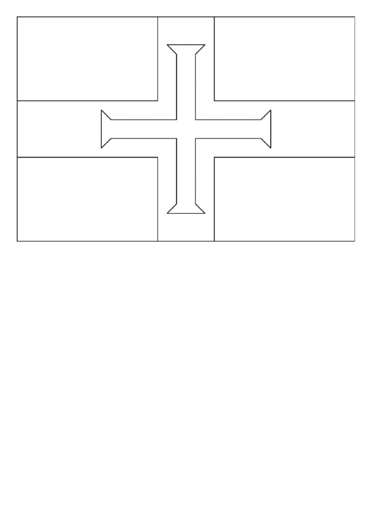 Guernsey Flag Template Printable pdf