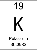 Element 019 - Potassium