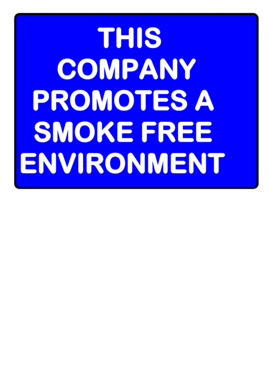 No Smoking Smoke Free Policy Sign Template Printable pdf