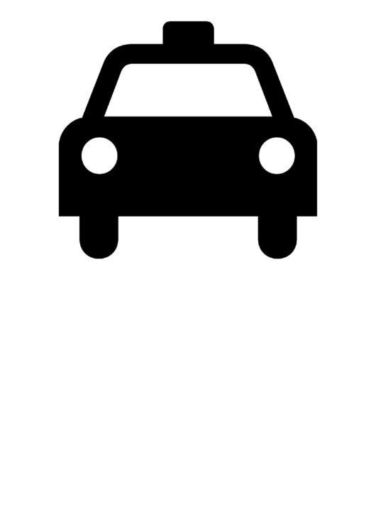 Taxis Sign Template Printable pdf