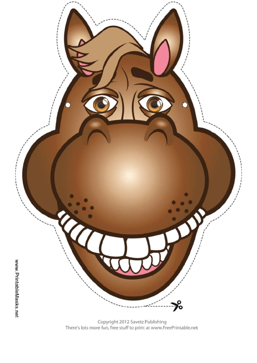 Horse Mask Template Printable Pdf Download