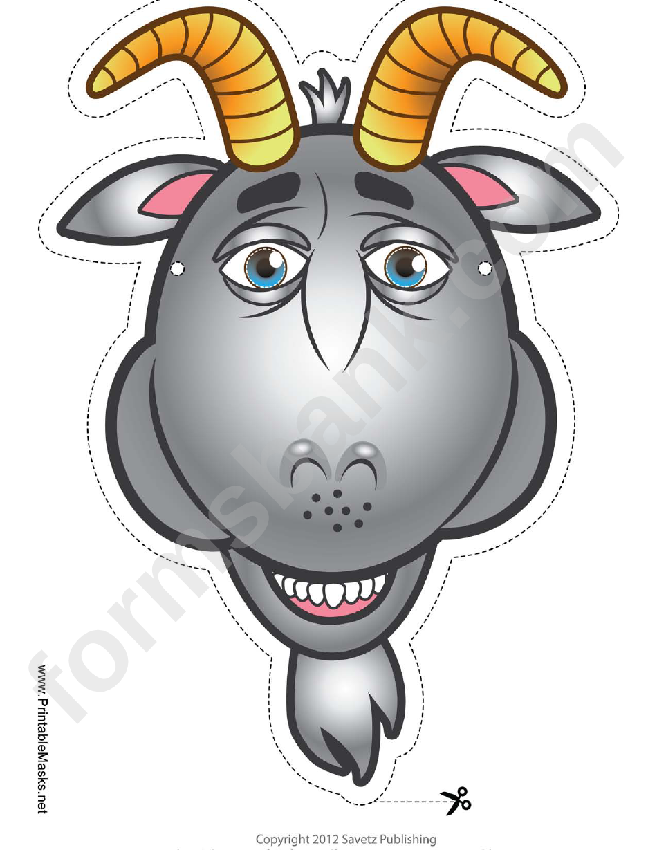 Goat Mask Template