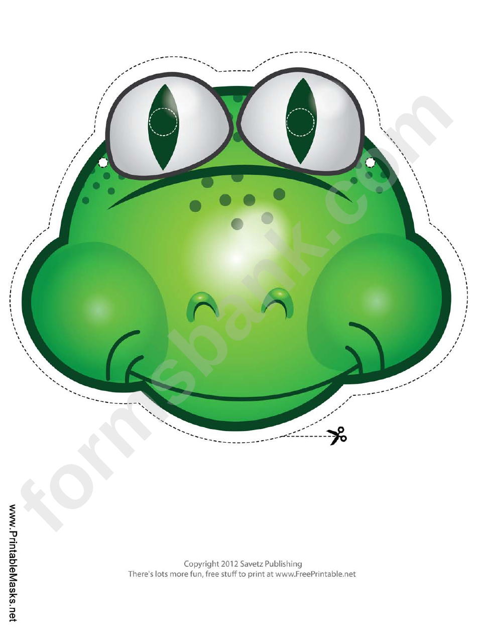 Frog Mask Template