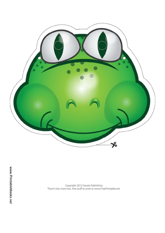 Frog Mask Template Printable pdf