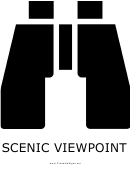 Scenic Viewpoint With Caption Sign