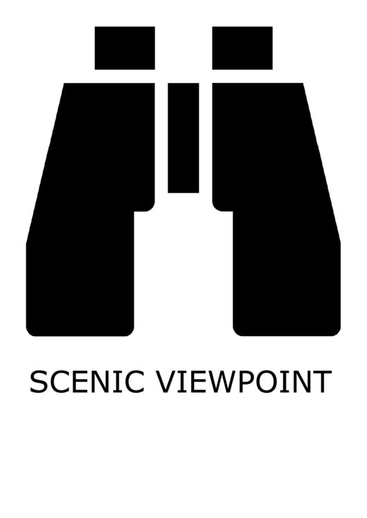 Scenic Viewpoint With Caption Sign Printable pdf