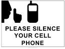 Silence Cell Phone Sign