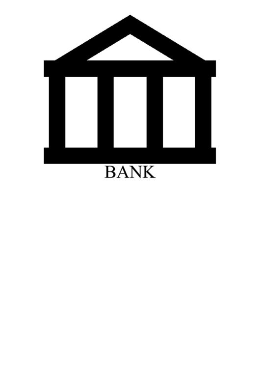 Bank With Caption Sign Printable pdf