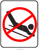 No Sledding Sign