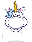 Relaxed Unicorn Mask Template
