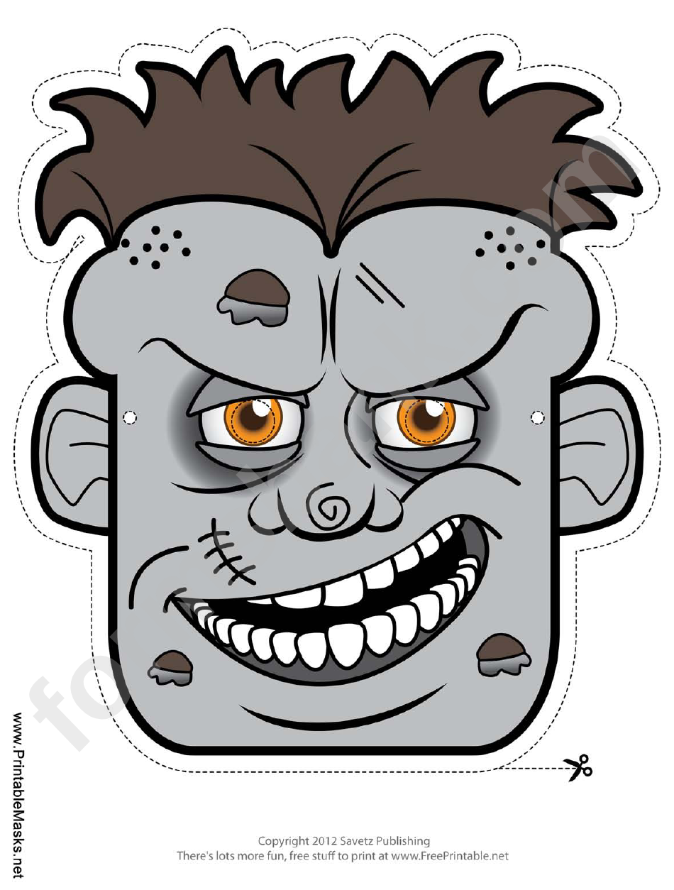 Zombie Mask Template