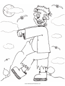 Frankenstein Coloring Page
