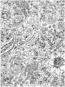 Paisley Coloring Sheet