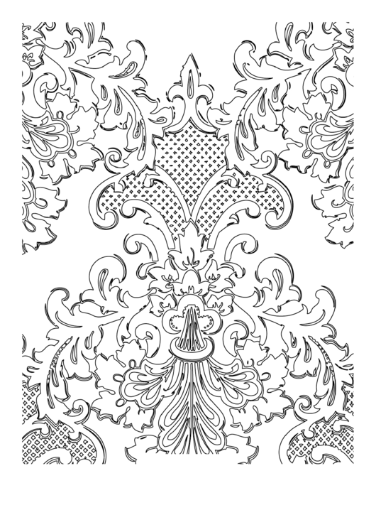 Plume (Adult Coloring Page) Printable pdf