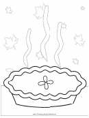 Thanksgiving Whole Pie Coloring Sheet