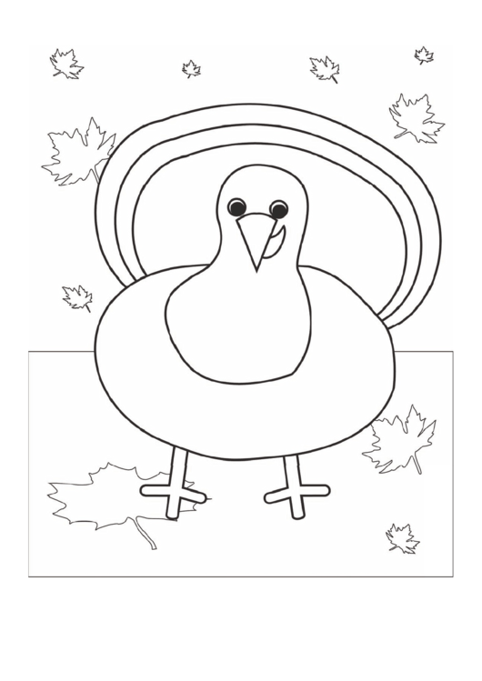 Thanksgiving Turkey Coloring Sheet