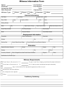 Witness Information Form