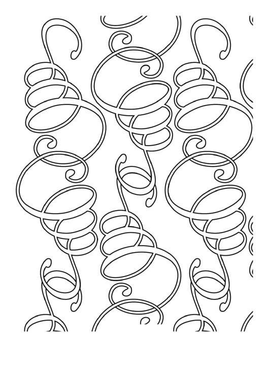 Coils (Adult Coloring Page) Printable pdf