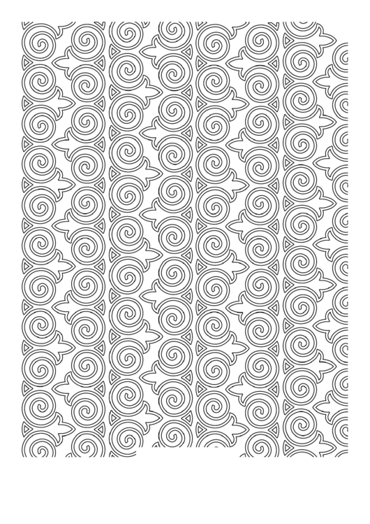Coloring Sheet - Curlicue Printable pdf