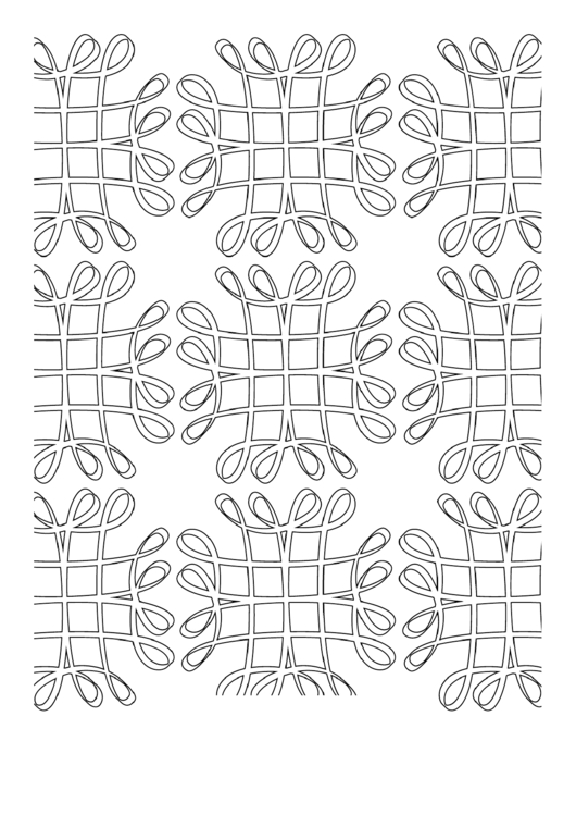 Grid (Adult Coloring Page) Printable pdf