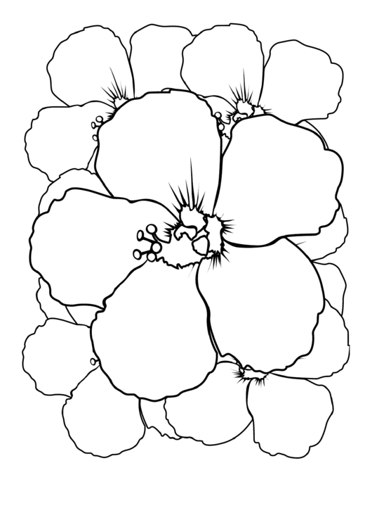 Petals (Adult Coloring Page) Printable pdf