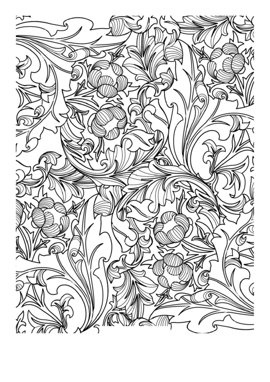 Coloring Sheet - Poppies Printable pdf