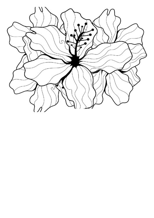 Stamen (Adult Coloring Page) Printable pdf