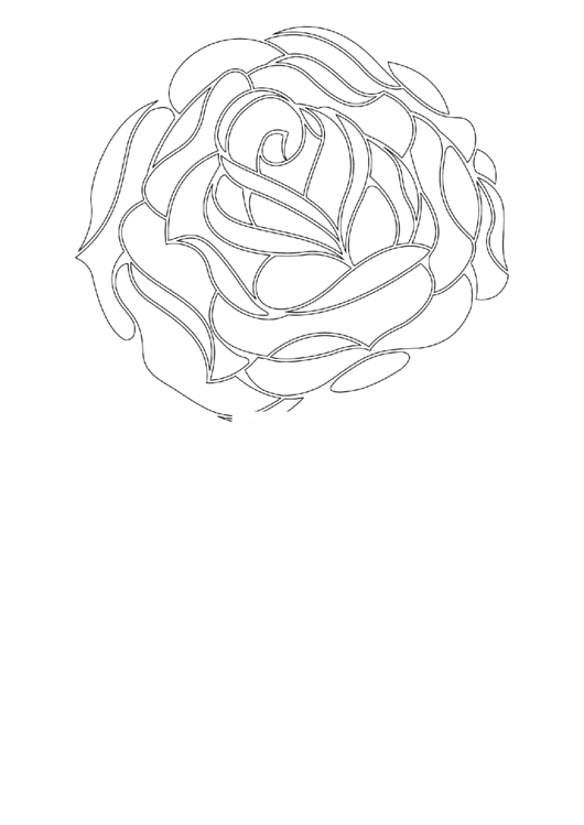 Rose (adult Coloring Page)