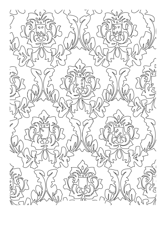 Crest (Adult Coloring Page) Printable pdf