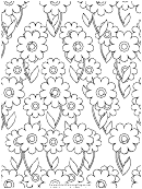 Dandelions Coloring Sheet