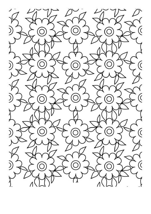 Garden (Adult Coloring Page) Printable pdf