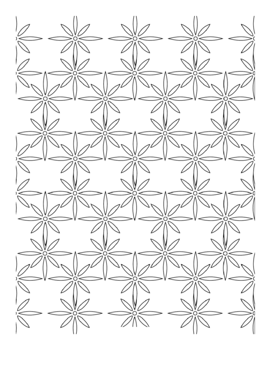 Adult Coloring Sheet: Floral Band Printable pdf