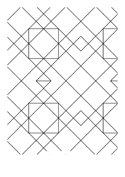 Mosaic (Adult Coloring Page) Printable pdf