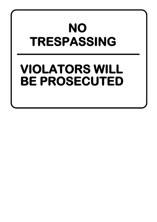 Restricted Trespassers Prosecuted Printable pdf