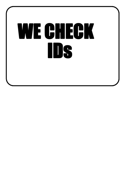 We Check Id Sign Template Printable pdf