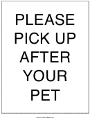 Pick Up After Your Pet