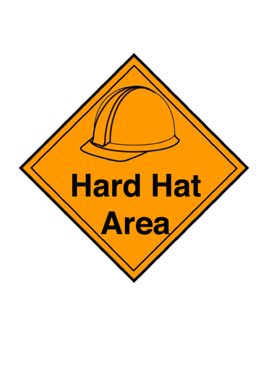 Hard Hat Area Printable pdf
