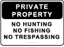 Restricted No Hunting Fishing Trespassing